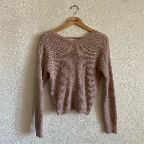 Drawstring Ruched Front Sweater - Picture 3 of 4